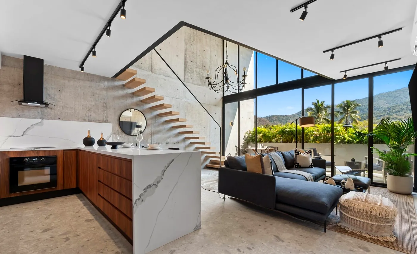 Open living space bathed in natural light