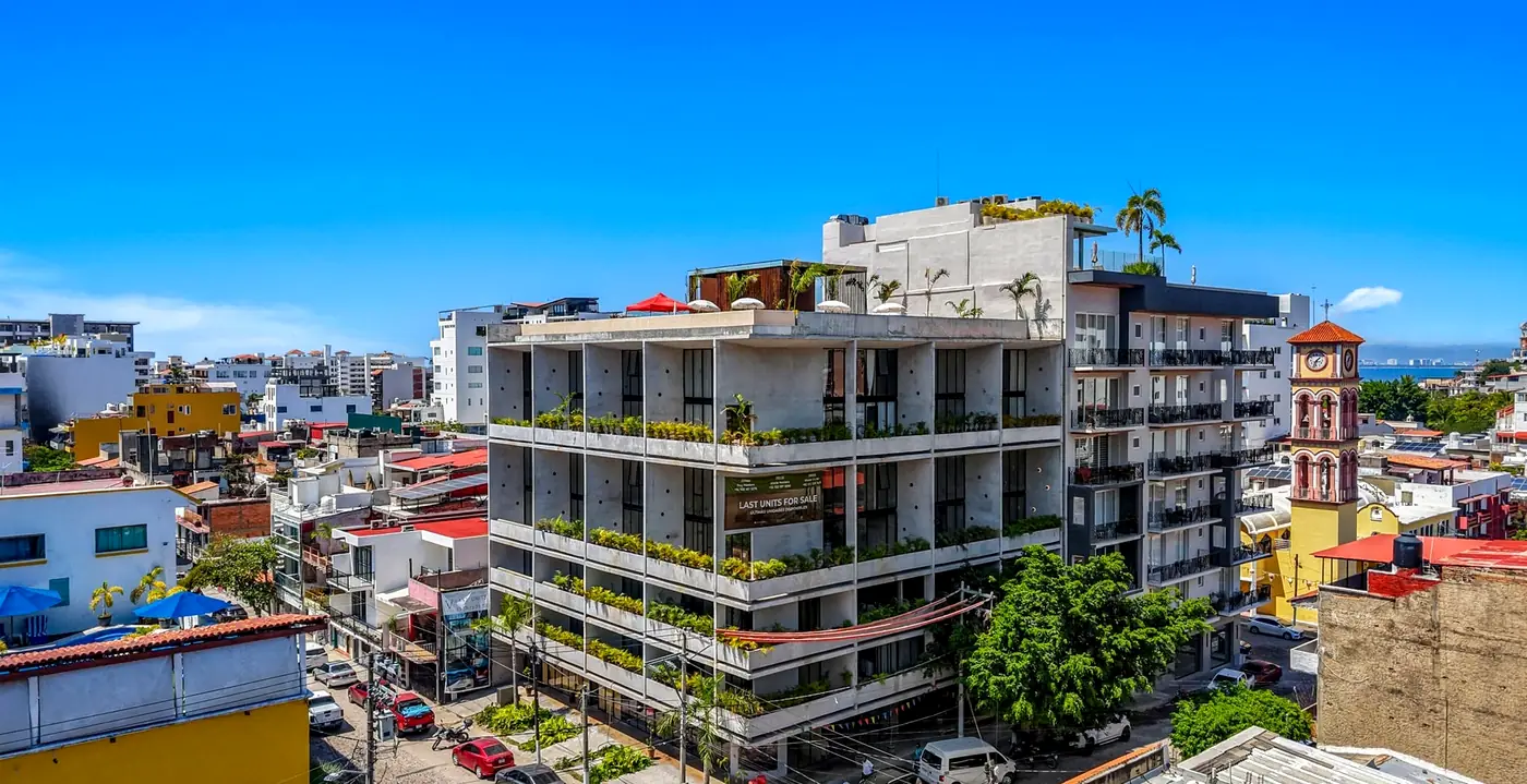 Exterior of Varia Living building